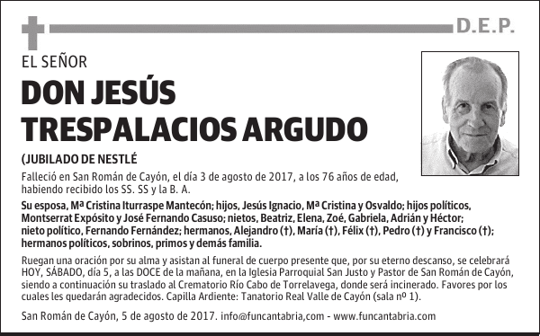 Don Jesús Trespalacios Argudo