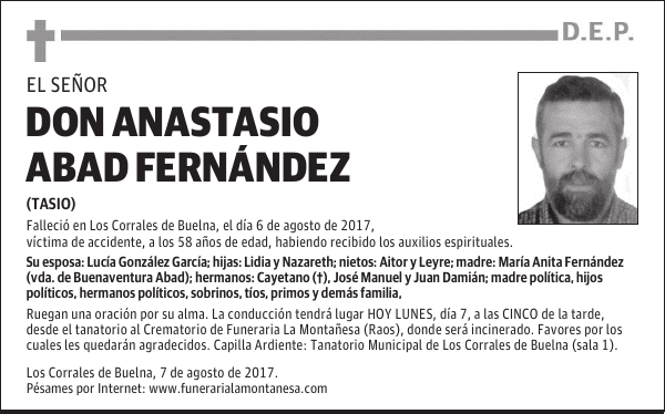 DON ANASTASIO ABAD FERNÁNDEZ