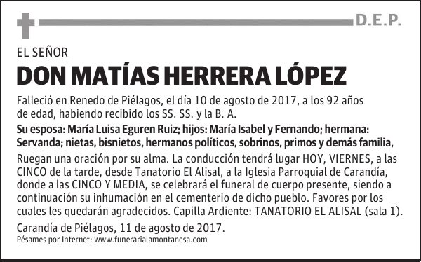 DON MATÍAS HERRERA LÓPEZ