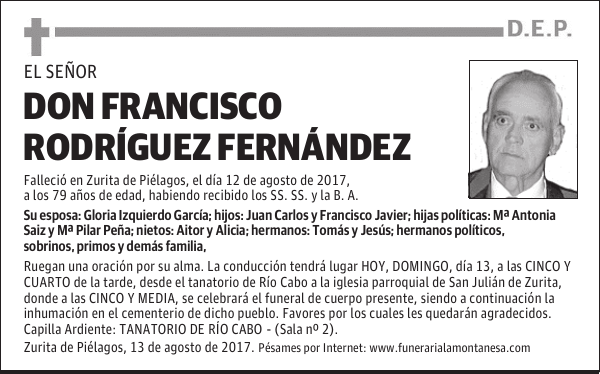 DON FRANCISCO RODRÍGUEZ FERNÁNDEZ