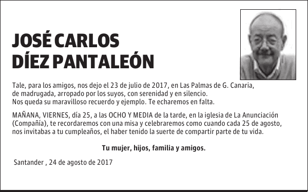 JOSÉ CARLOS DIEZ PANTALEON