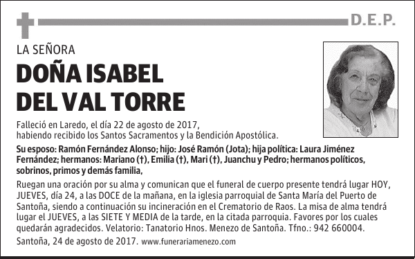 Doña Isabel Del Val Torre