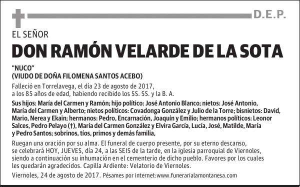 DON RAMÓN VELARDE DE LA SOTA