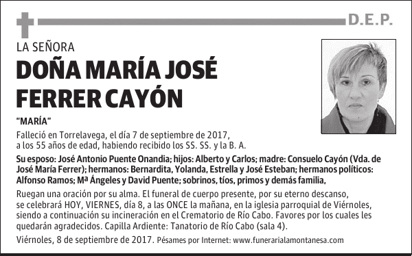 DOÑA MARÍA JOSÉ FERRER CAYÓN