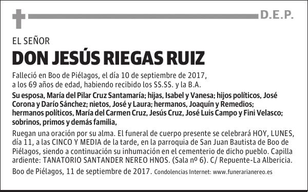 DON JESUS RIEGAS RUIZ