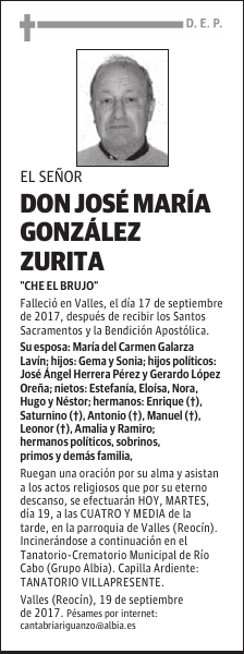 DON JOSÉ MARÍA GONZÁLEZ ZURITA