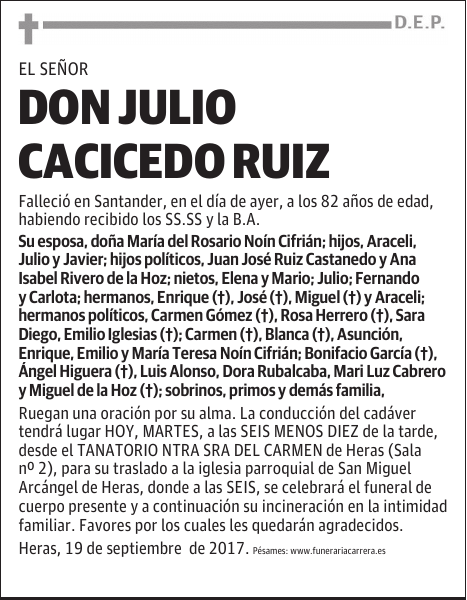 DON JULIO CACICEDO RUIZ