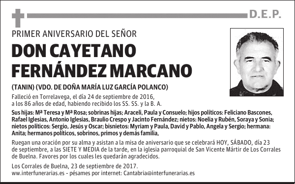 D, CAYETANO FERNANDEZ MARCANO