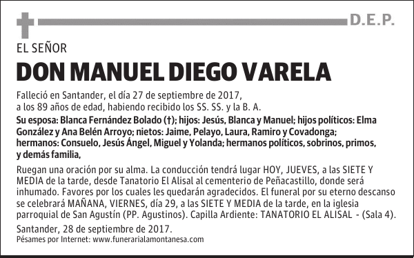 DON MANUEL DIEGO VARELA