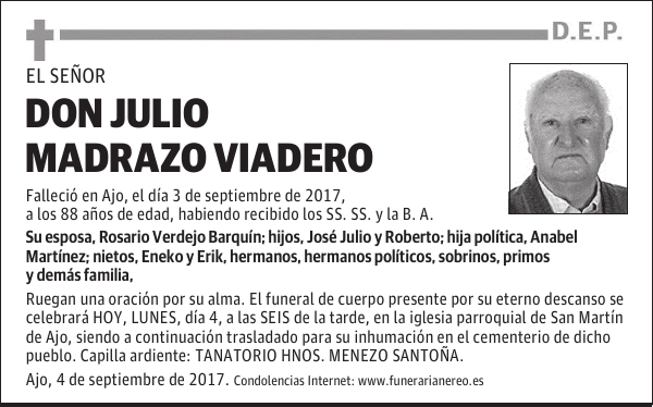 DON JULIO MADRAZO VIADERO
