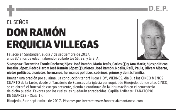 DON RAMÓN ERQUICIA VILLEGAS