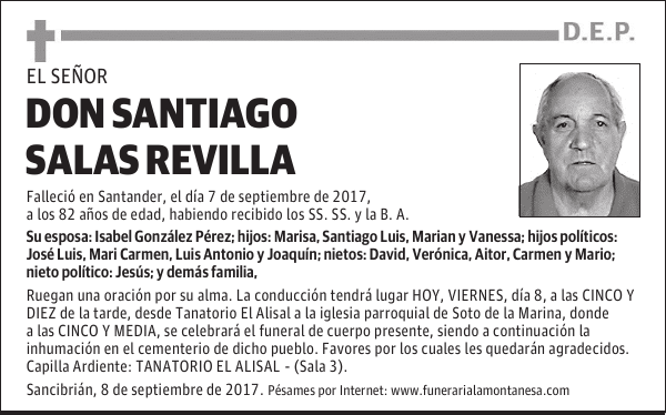 DON SANTIAGO SALAS REVILLA