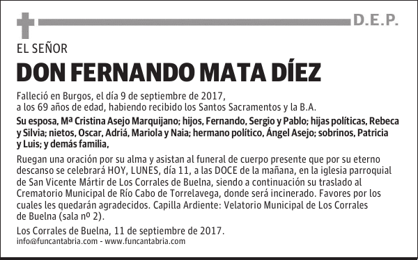 Don Fernando Mata Diez