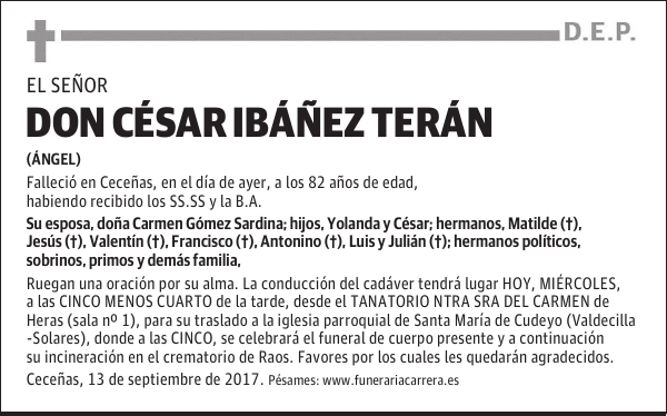 DON CESAR IBAÑEZ TERAN