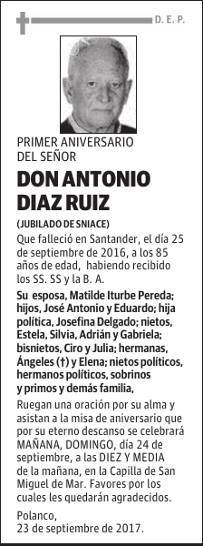 DON ANTONIO DIAZ RUIZ