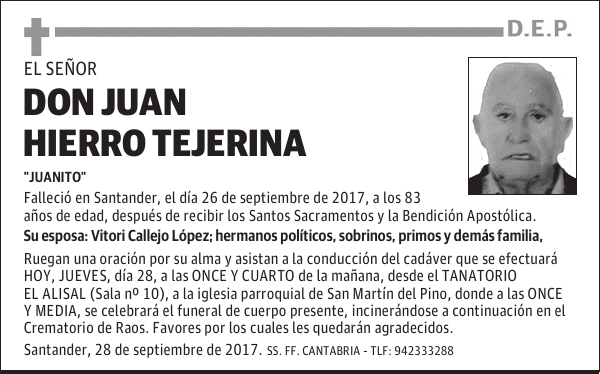 DON JUAN HIERRO TEJERIÑA