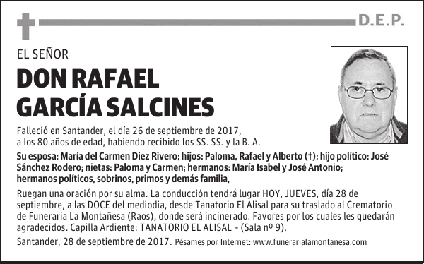 DON RAFAEL GARCÍA SALCINES