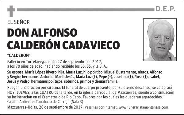 DON ALFONSO CALDERÓN CADAVIECO