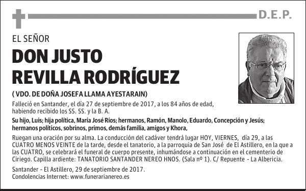 DON JUSTO REVILLA RODRÍGUEZ