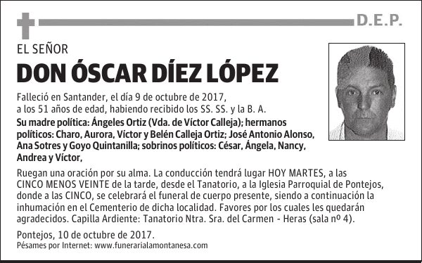 DON ÓSCAR DÍEZ LÓPEZ