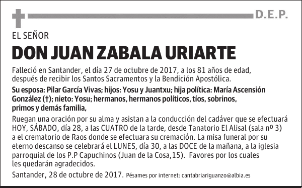 DON JUAN ZABALA URIARTE