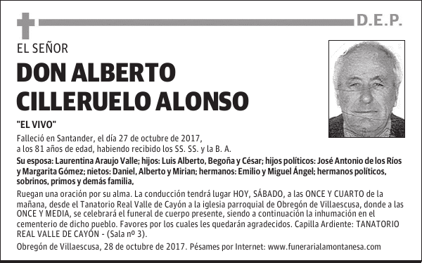 DON ALBERTO CILLERUELO ALONSO