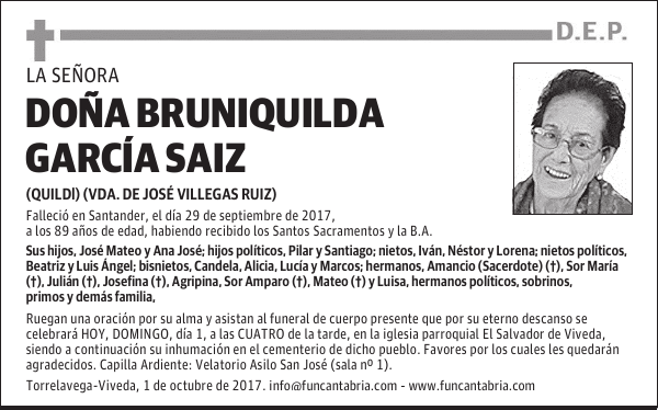 Doña Bruniquilda García Sáiz