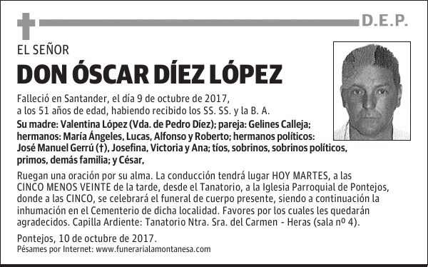 DON ÓSCAR DÍEZ LÓPEZ