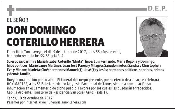 DON DOMINGO COTERILLO HERRERA