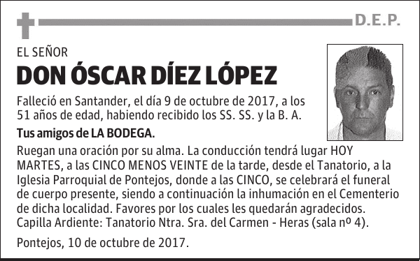 DON ÓSCAR DÍEZ LÓPEZ