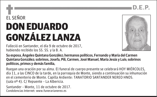 DON EDUARDO GONZÁLEZ LANZA