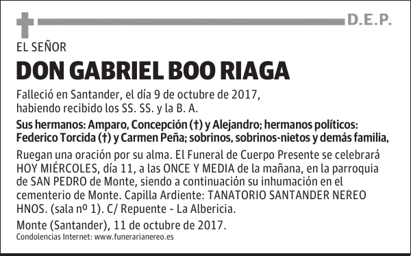 DON GABRIEL BOO RIAGA