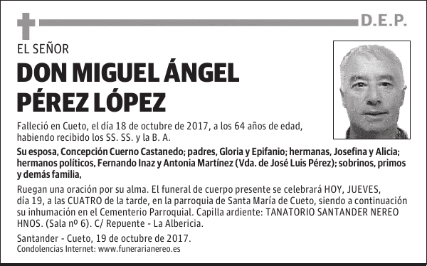 DON MIGUEL ÁNGEL PÉREZ LÓPEZ