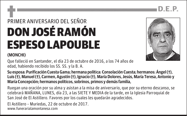 DON JOSÉ RAMÓN ESPESO LAPOUBLE