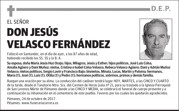 DON JESÚS VELASCO FERNÁNDEZ