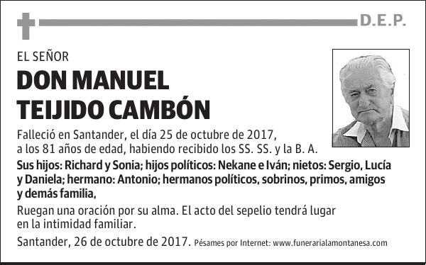 DON MANUEL TEIJIDO CAMBÓN