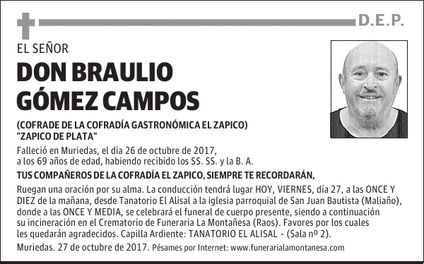 DON BRAULIO GÓMEZ CAMPOS