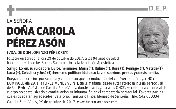 Doña Carola Pérez Ason