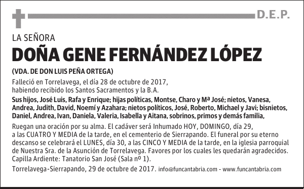 Doña Gene Fernández López