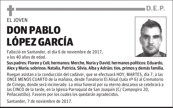 DON PABLO LÓPEZ GARCÍA