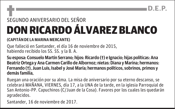 DON RICARDO ÁLVAREZ BLANCO