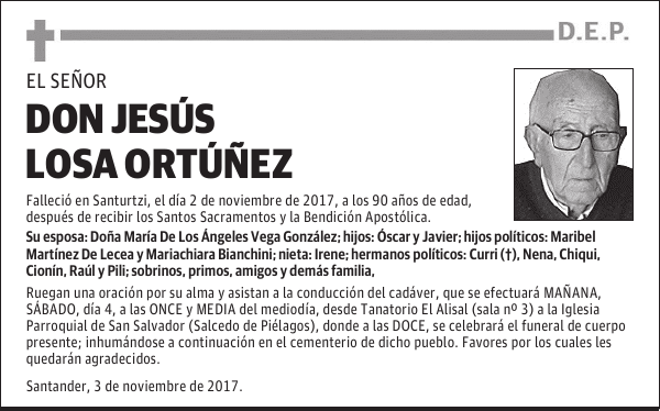 DON JESÚS LOSA ORTÚÑEZ