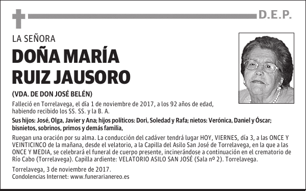 DOÑA MARÍA RUIZ JAUSORO