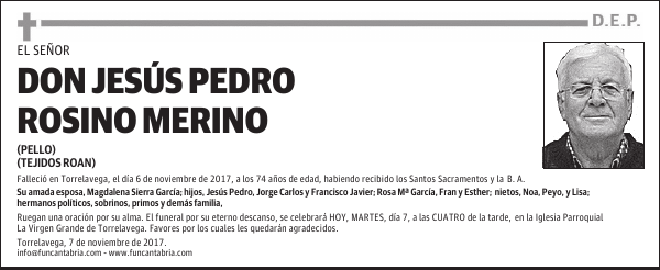 Don Jesús Pedro Rosino Merino