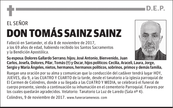 Don Tomás Saini Sainz