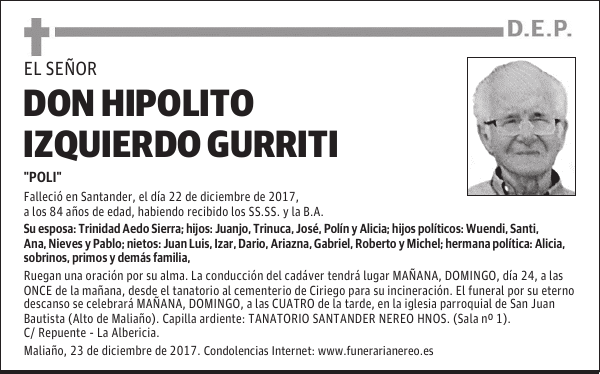 DON HIPOLITO IZQUIERDO GURRITI