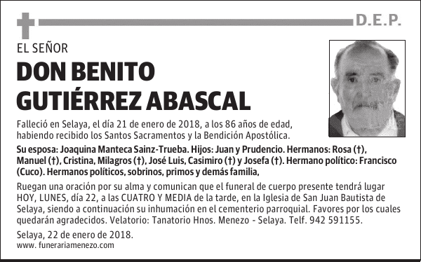 Don Benito Gutiérrez Abascal