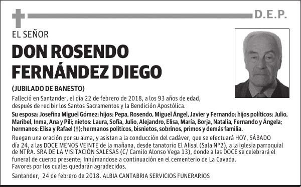 DON ROSENDO FERNÁNDEZ DIEGO