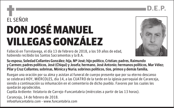 Don José Manuel Villegas González