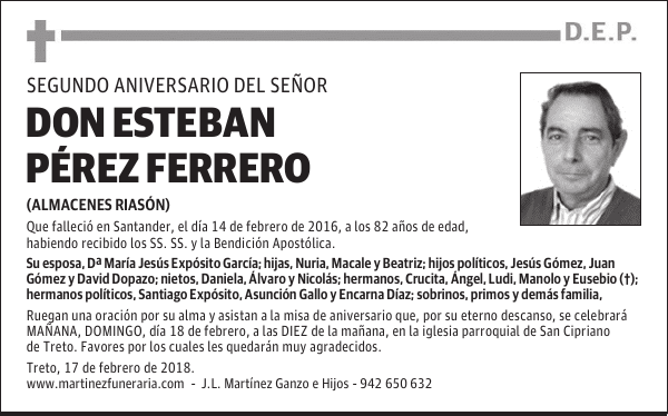 D. ESTEBAN PÉREZ FERRERO
